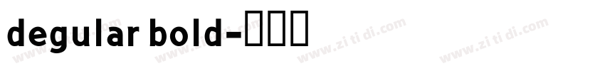 degular bold字体转换